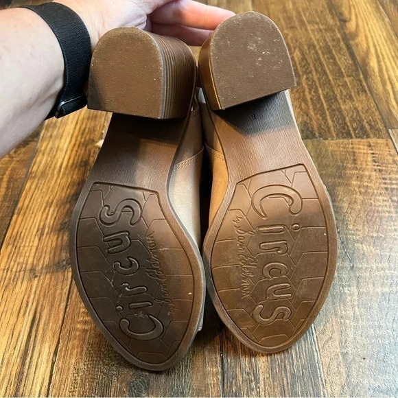 Circus by Sam Edelman Kammi Open Toe Bootie Women’s 8M Light Tan/Khaki EUC - Picture 11 of 12